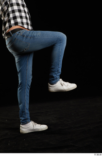  Stanley Johnson  1 casual dressed flexing jeans leg side view sneakers 0004.jpg